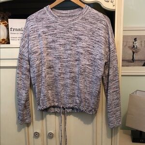 Aerie Heathered Brown Knit Sweater